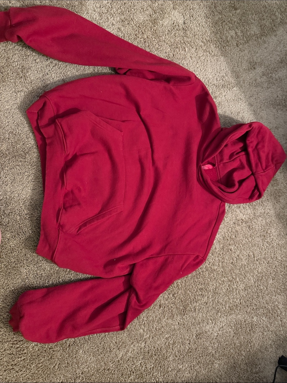 Skims Classic Red Pullover Hoodie